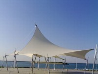 膜結構遮陽長廊